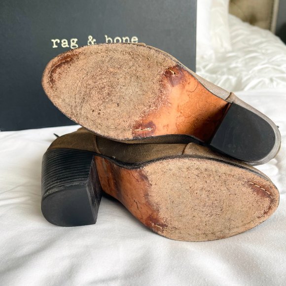 rag & bone Classic Newbury Boot in Metal Taupe Sz 39 (9) - Picture 6 of 11